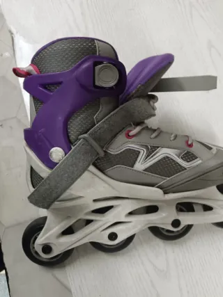 Funda y  patines talla 35-38