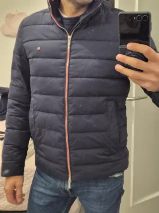 Chaqueta acolchada azul marino hombre Purificación