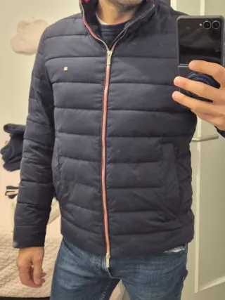 Chaqueta acolchada azul marino hombre Purificación