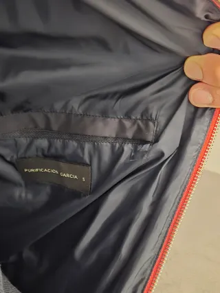 Chaqueta acolchada azul marino hombre Purificación