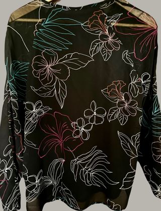 NUEVA Blusa vaporosa estampada