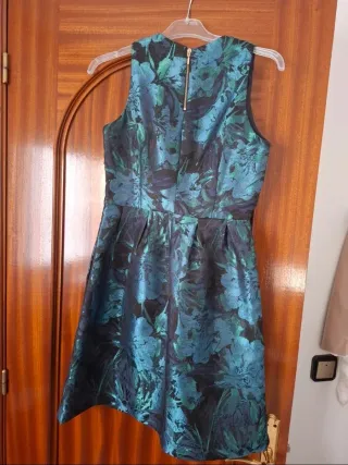 Vestido fiesta/boda Cuplé azul y verde