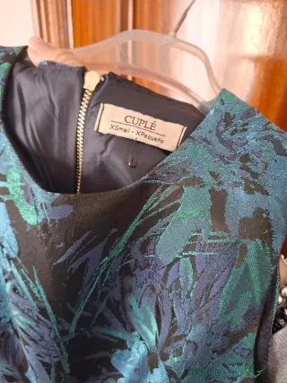 Vestido fiesta/boda Cuplé azul y verde