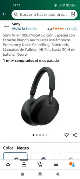 Auriculares Sony WH-1000XM5 Negros