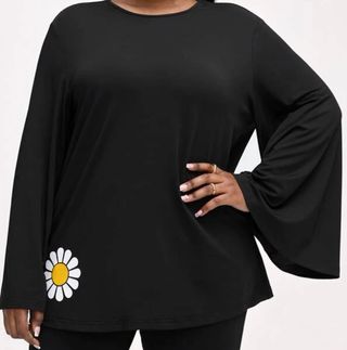 NUEVA Blusa manga acampanada