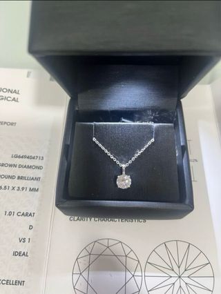 Colgante Oro Blanco Diamante 1.01ct