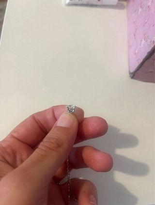Colgante Oro Blanco Diamante 1.01ct