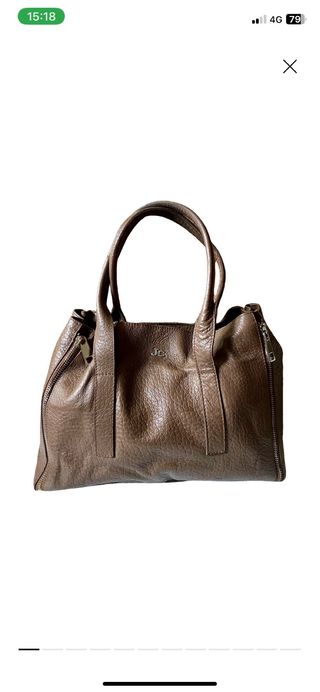 Borsa Jackyceline vera pelle marrone