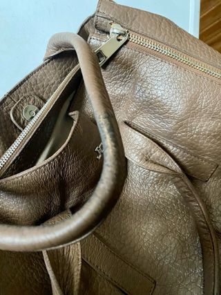 Borsa Jackyceline vera pelle marrone