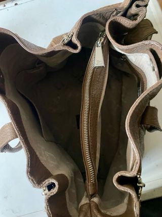 Borsa Jackyceline vera pelle marrone