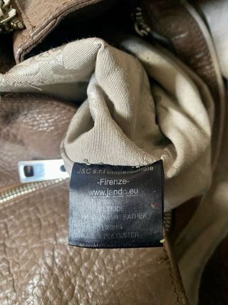 Borsa Jackyceline vera pelle marrone