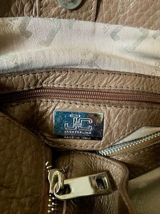 Borsa Jackyceline vera pelle marrone