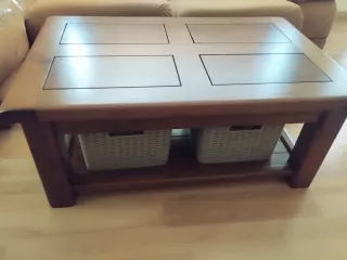 Mesa de centro, madera de pino maciza