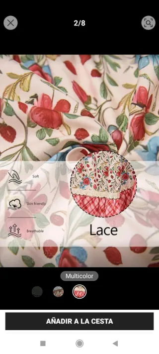 Vestido falda/peto boho multicolor