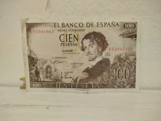 Billete 100 Pesetas España 1965