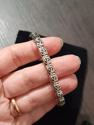 Bracciale Argento 925 Fiori roselline