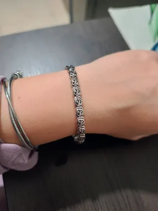 Bracciale Argento 925 Fiori roselline