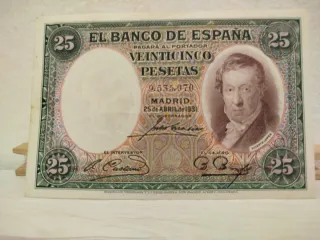 Billete 25 Pesetas Banco de España 1931