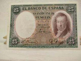 Billete 25 Pesetas Banco de España 1931