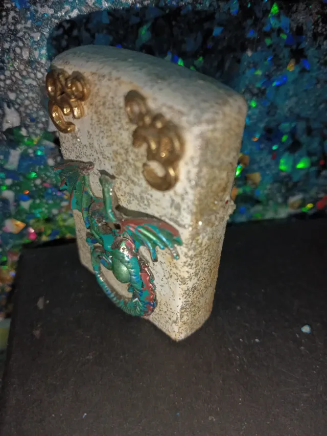 Mechero tipo Zippo Dragoñ Mitologico Protector
