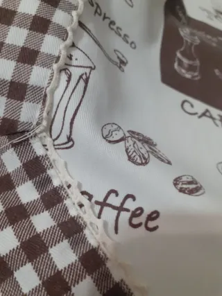 Runner da tavola caffè marrone e bianco 150x 50