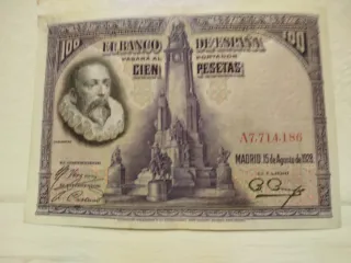 Billete 100 Pesetas Banco de España 1928