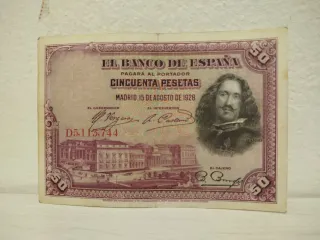 Billete 50 Pesetas Banco de España 1928
