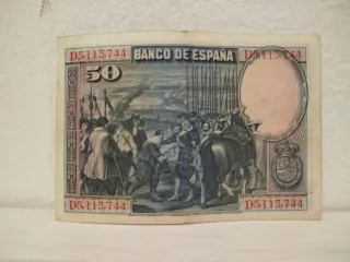 Billete 50 Pesetas Banco de España 1928