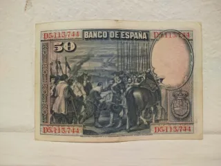 Billete 50 Pesetas Banco de España 1928