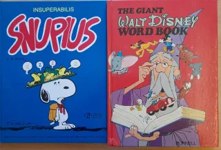 2 Libri Vintage Snoopy e Disney (Latino/Inglese)