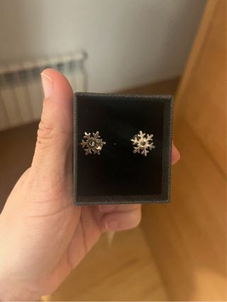 Pendientes Plata Copo Nieve Kamikaze