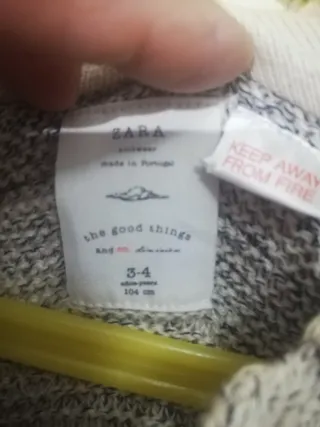 Chaqueta Zara 3-4 años