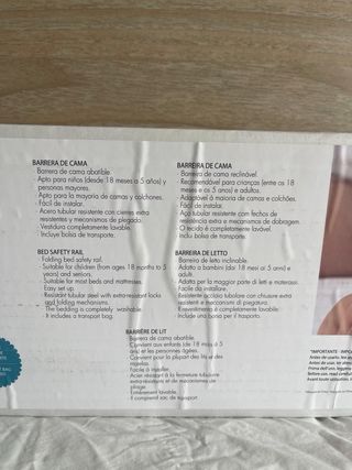 Bebé Due Barrera Cama Moon 140x43cm