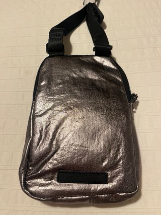 Bolso Pequeño Snoopy Sport Negro y Plateado