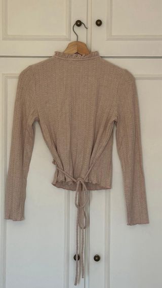 Mango Blusa Cruzada Manga Larga Talla XS