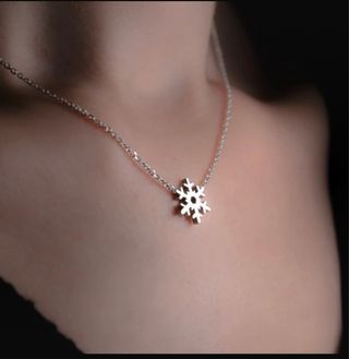 Colgante Plata Copo de Nieve Kamikaze