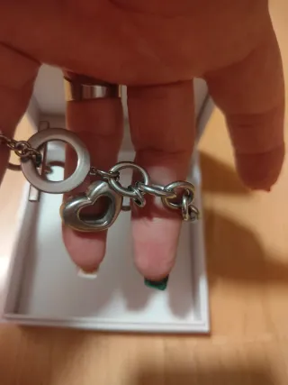 Pulsera Lotus Style Corazón Acero