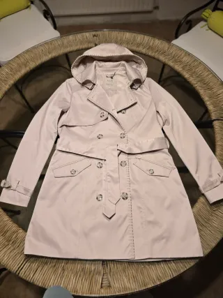 Gabardina Salsa Mujer Rosa Como Nueva