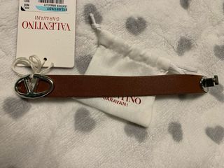 Bracciale Valentino Garavani Pelle Marrone