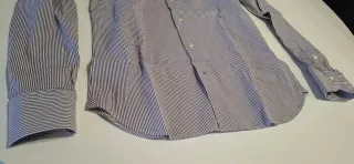 Camisa Ungaro Italiana Talla 39 M Rayas