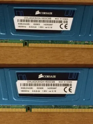 2x4GB DDR3 RAM Corsair Vengeance LP