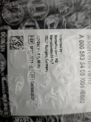 Cavo Ricarica Mercedes Originale 8A Schuko Nuovo