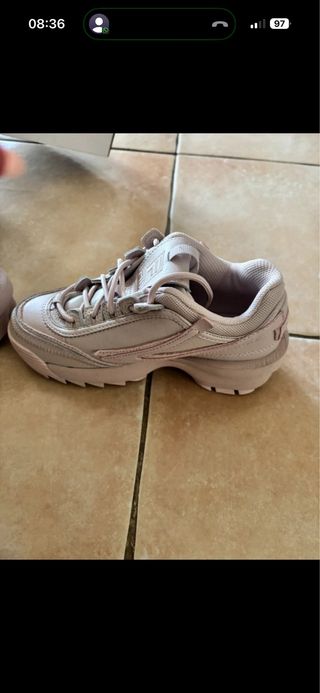 Scarpe Fila Beige/Rosa Tg 35