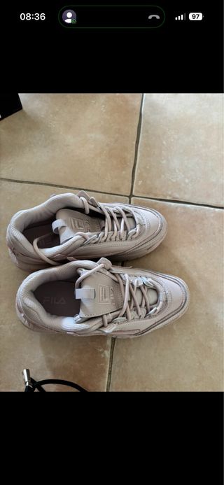 Scarpe Fila Beige/Rosa Tg 35