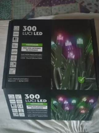 Luci LED 300 Multicolore per Interno/Esterno