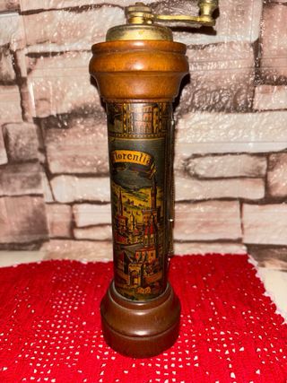 Macina Sale Pepe Vintage Legno intorno Anni '60