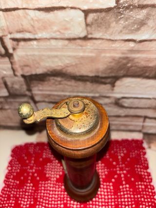 Macina Sale Pepe Vintage Legno intorno Anni '60