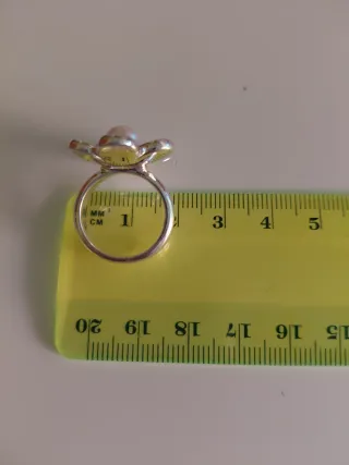 Anillo Tous Flor Perla Plata