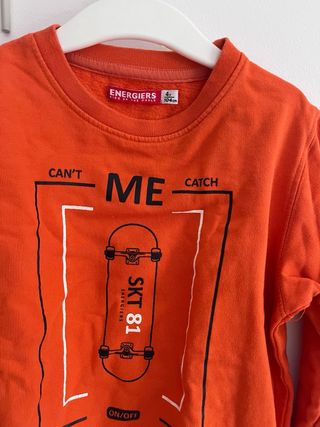 Sudadera naranja infantil