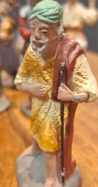 Belén terracota figuras 8 cm años 70-80